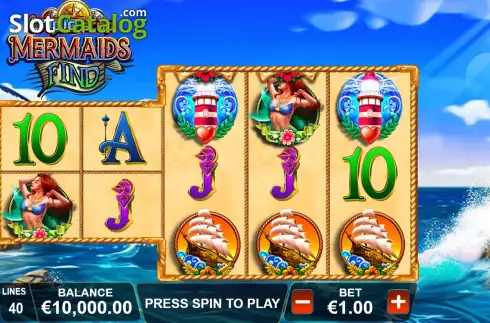 Скрин3. Triple Stop Mermaids Find слот