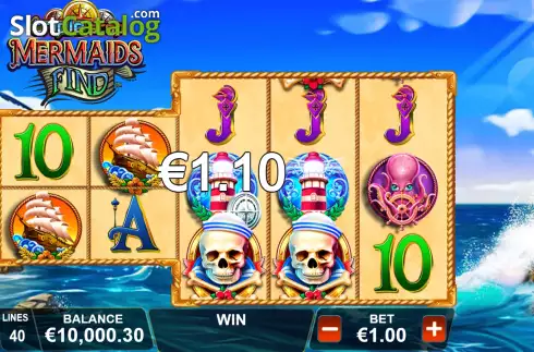 Скрин4. Triple Stop Mermaids Find слот