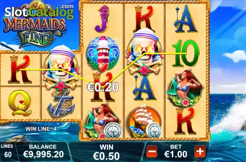 Скрин5. Triple Stop Mermaids Find слот