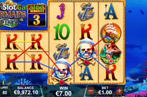 Скрин8. Triple Stop Mermaids Find слот