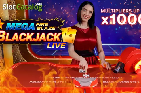 Скрин3. Mega Fire Blaze Blackjack Live слот