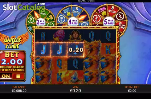 Скрин3. Wheels of Flame слот