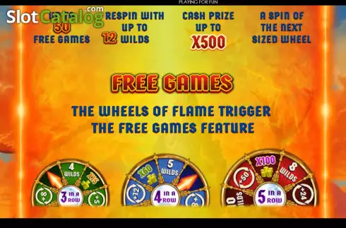 Скрин9. Wheels of Flame слот
