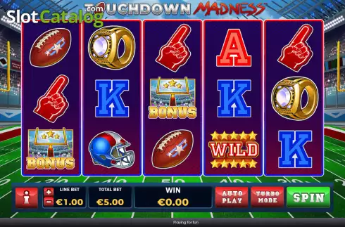 Скрин2. Touchdown Madness слот