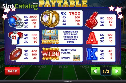 Скрин5. Touchdown Madness слот