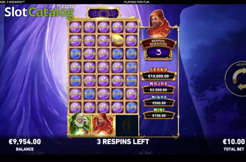 Скрин8. Mega Fire Blaze: 3 Wizards слот