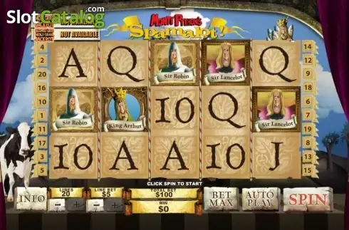 Скрин2. Monty Pythons Spamalot слот