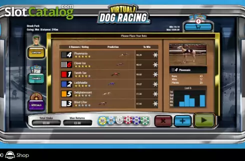 Скрин2. Virtual! Dog Racing слот