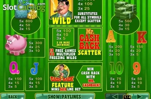 Скрин2. MR. Cashback слот