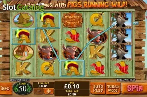 Скрин3. Piggies and The Wolf слот