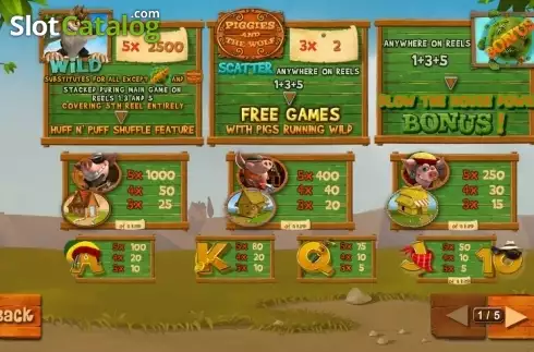Скрин5. Piggies and The Wolf слот