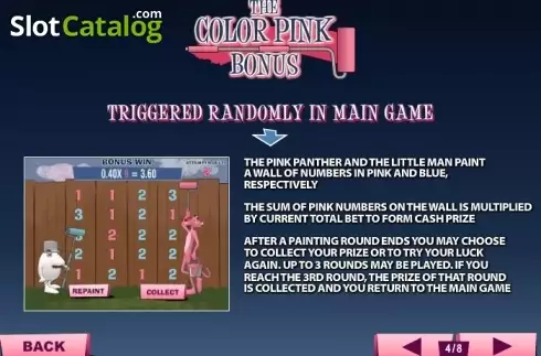 Скрин9. Pink Panther слот