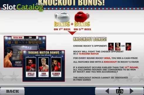 Скрин4. Rocky (Playtech) слот