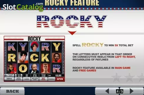 Скрин6. Rocky (Playtech) слот