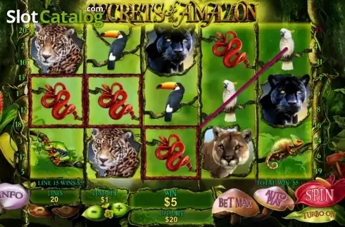Скрин7. Secrets of the Amazon слот