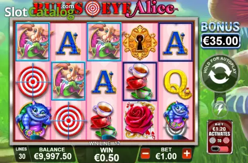 Скрин3. Bullseye Alice слот