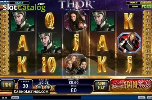 Скрин2. Thor The Mighty Avenger слот