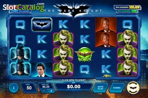 Скрин2. The Dark Knight (Playtech) слот