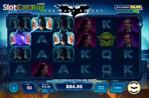Скрин4. The Dark Knight (Playtech) слот