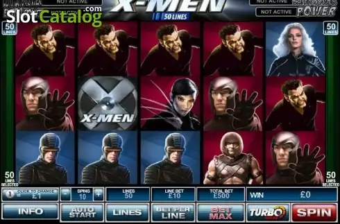 Скрин2. X-man 50 lines слот
