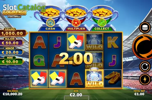 Скрин4. Gold Trio: Football! слот