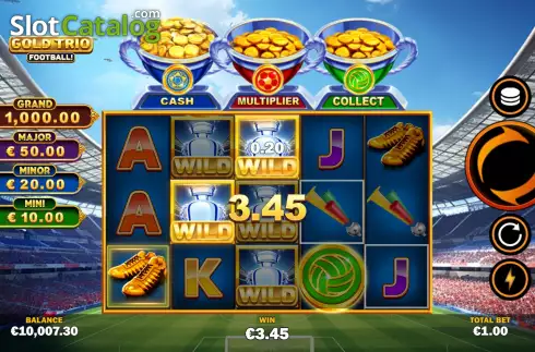 Скрин5. Gold Trio: Football! слот