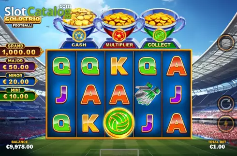 Скрин6. Gold Trio: Football! слот