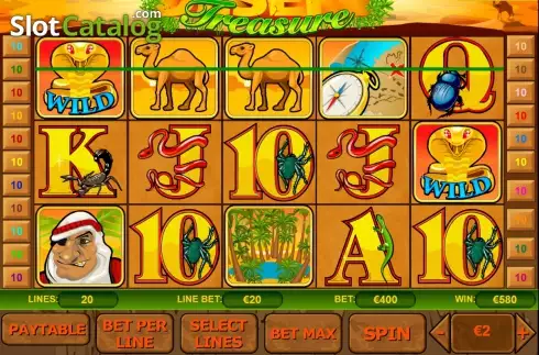 Скрин5. Desert Treasure (Playtech) слот