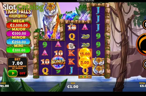 Скрин3. Gold Hit: Tiger Falls слот