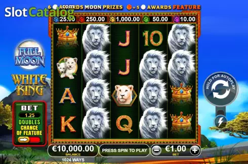 Скрин3. Full Moon: White King слот