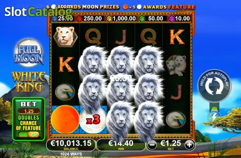 Скрин4. Full Moon: White King слот