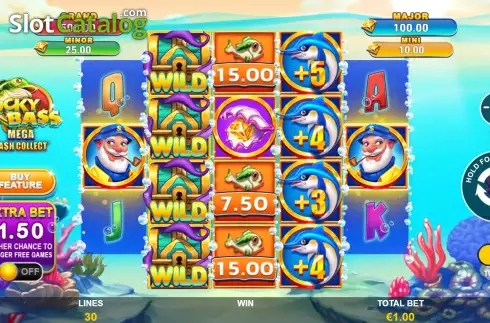 Скрин3. Lucky Bass Mega Cash Collect слот