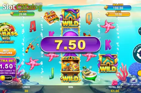 Скрин6. Lucky Bass Mega Cash Collect слот