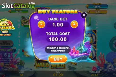 Скрин7. Lucky Bass Mega Cash Collect слот