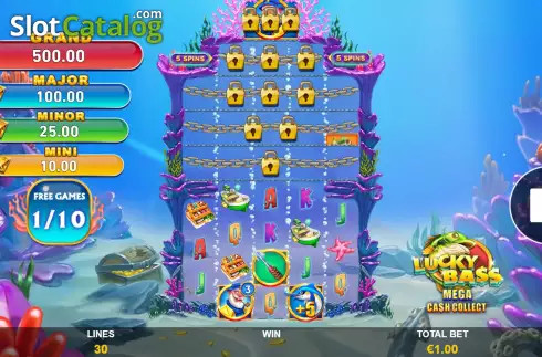 Скрин9. Lucky Bass Mega Cash Collect слот