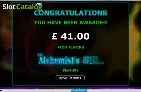 Скрин9. Alchemist's Spell (Playtech) слот