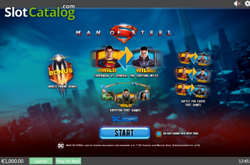 Скрин2. Man of Steel слот