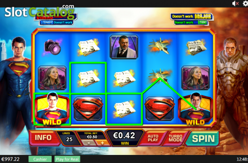 Скрин5. Man of Steel слот