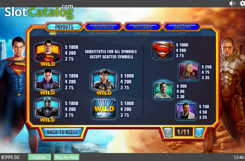Скрин6. Man of Steel слот