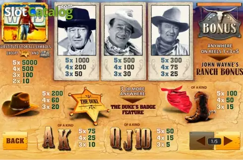 Скрин2. John Wayne слот