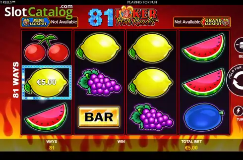 Скрин3. 81 Joker Hot Reels слот