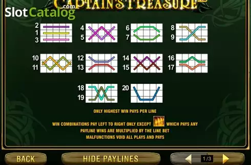 Скрин3. Captain's Treasure Pro слот