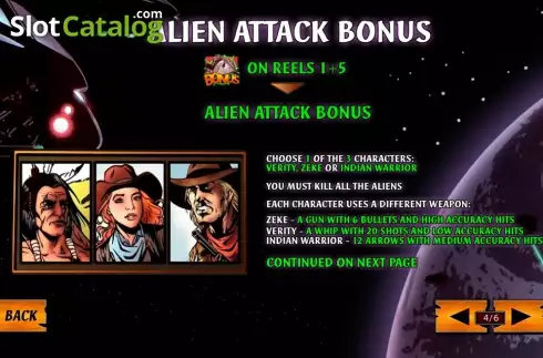 Скрин5. Cowboys & Aliens слот