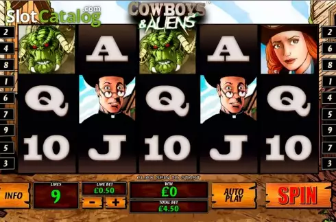 Скрин8. Cowboys & Aliens слот