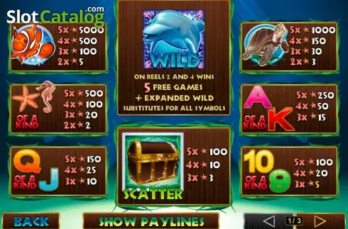 Скрин2. Dolphin Reef (Playtech) слот