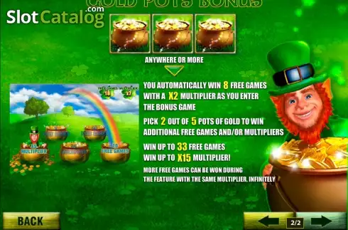 Скрин4. Irish Luck (Playtech) слот