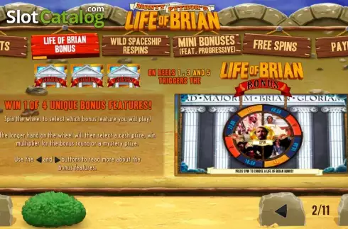 Скрин3. Life of Brian слот