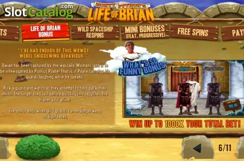 Скрин7. Life of Brian слот