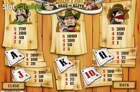 Скрин5. Wanted (Playtech) слот