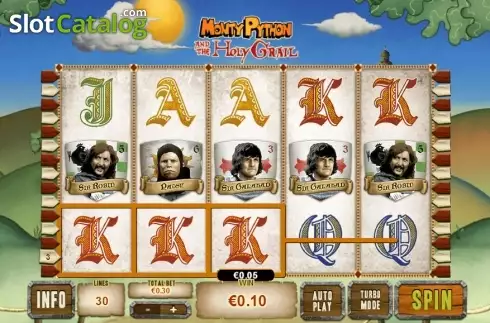 Скрин3. Monty Python and the Holy Grail слот